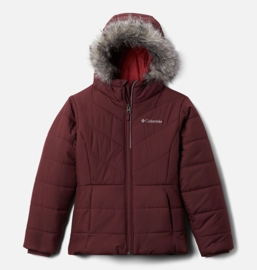 Columbia Katelyn Crest Kids' Ski Jacket Red | 850-XUWDKT