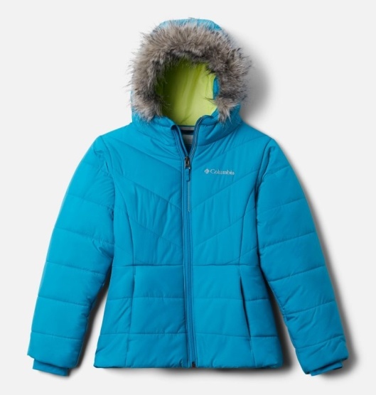 Columbia Katelyn Crest Kids' Ski Jacket Light Blue | 936-EQSZOU