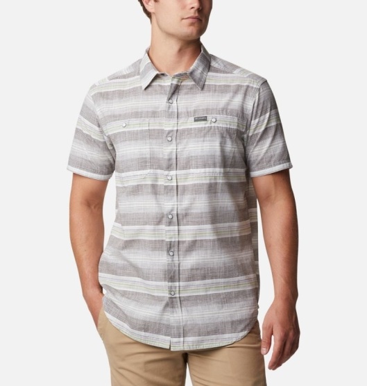 Columbia Leadville Ridge Men's Shirts Green | 047-UWDROJ