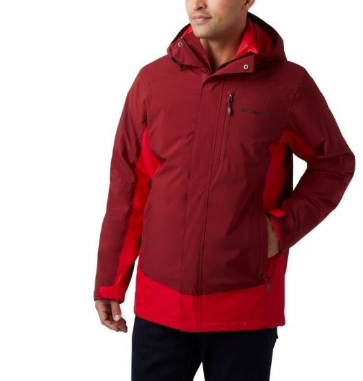 Columbia Lhotse III Men's Interchange 3 In 1 Jacket Red Red | 349-NHGFLQ