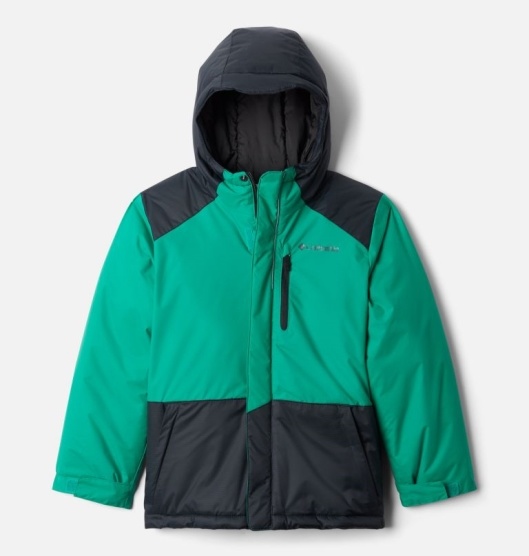 Columbia Lightning Lift Kids' Ski Jacket Green Black | 758-FHCSXP