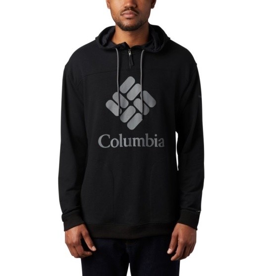 Columbia Lodge Men's Hoodies Black Grey | 597-OHSGRK