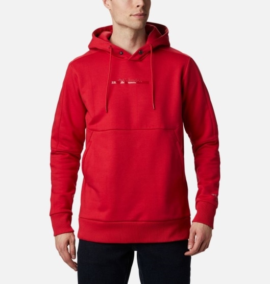 Columbia Lodge Men's Hoodies Red | 536-RQJEGP