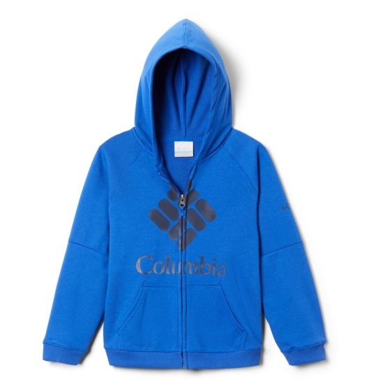 Columbia Logo Kids' Hoodies Azul | 472-KVNJOM