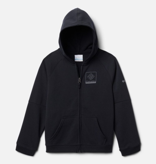 Columbia Logo Kids' Hoodies Black | 471-NCYRKE