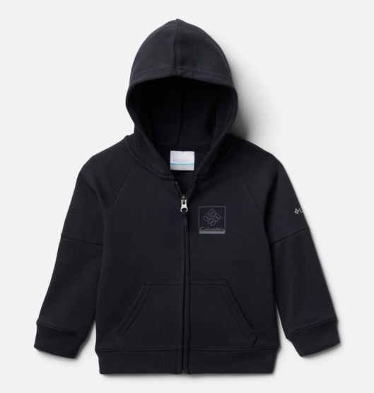 Columbia Logo Kids' Hoodies Black | 796-SLZCPI