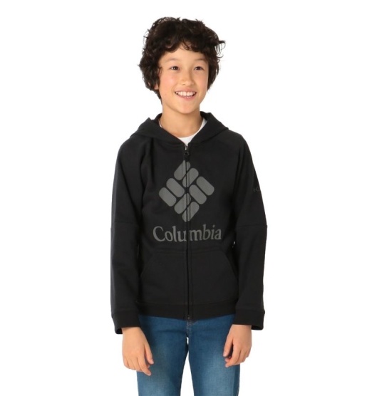 Columbia Logo Kids' Hoodies Black | 948-GHDRAJ