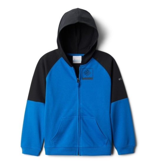 Columbia Logo Kids' Hoodies Blue Black | 391-ANWLIE