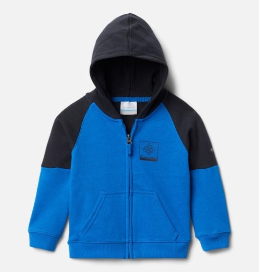 Columbia Logo Kids' Hoodies Blue Black | 930-BJQHKY