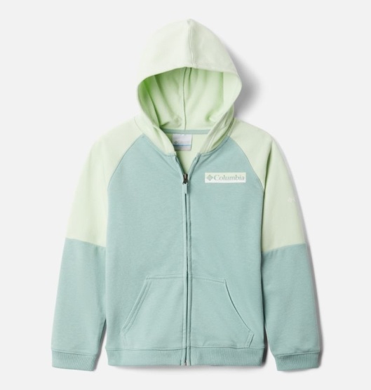 Columbia Logo Kids' Hoodies Green Light Yellow | 206-JSZQDB