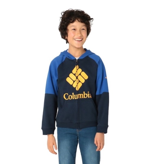 Columbia Logo Kids' Hoodies Navy Azul | 723-AYVUPX