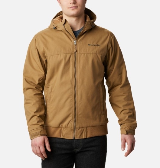 Columbia Loma Vista Men's Hooded Jacket Brown | 163-QIYKDP