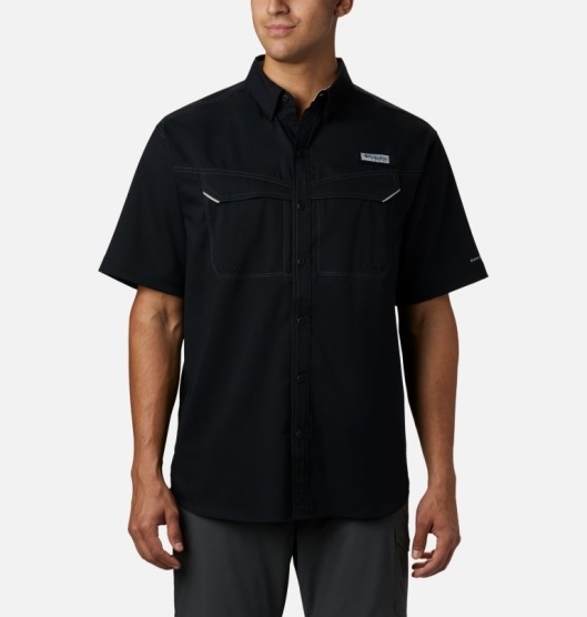 Columbia Low Drag Offshore Men's Shirts Black | 539-LJINQM