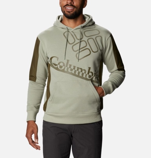 Columbia Minam River Men's Hoodies Green Olive | 519-YPUIXL