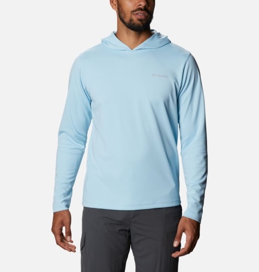 Columbia Mist Trail Men's Hoodies Blue | 370-ZMNPVU