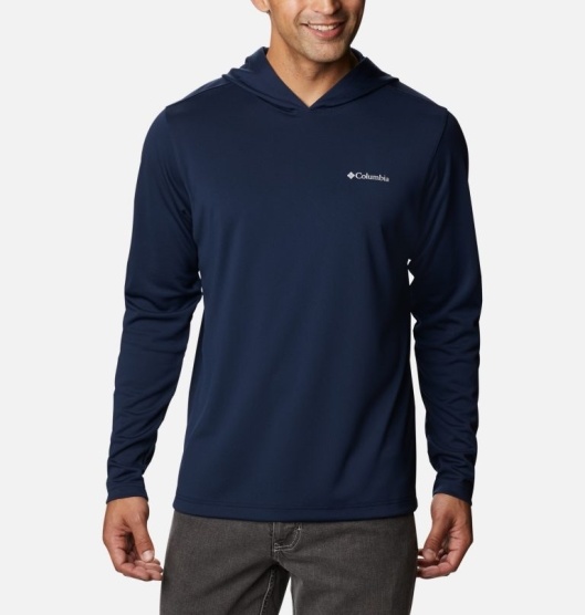 Columbia Mist Trail Men's Hoodies Navy | 025-SWUZTA