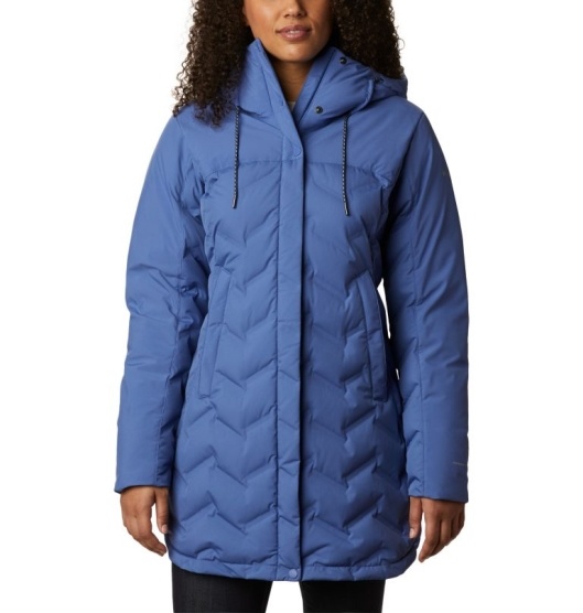 Columbia Mountain Croo Women's Down Jacket Blue | 872-PNJGYE