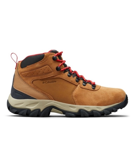 Columbia Newton Ridge Plus II Men's Waterproof Boots Brown Red | 354-QWGNLO