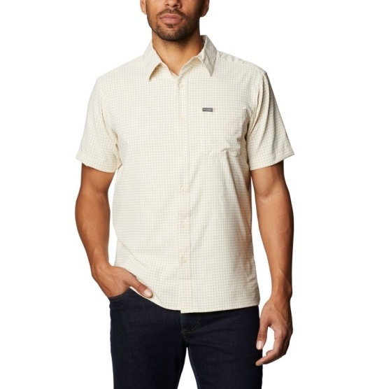 Columbia No Way Out Men's Shirts White | 716-OWHUMF