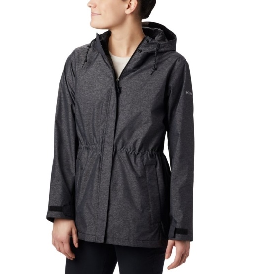 Columbia Norwalk Mountain Women's Rain Jacket Black | 389-FQUVYC