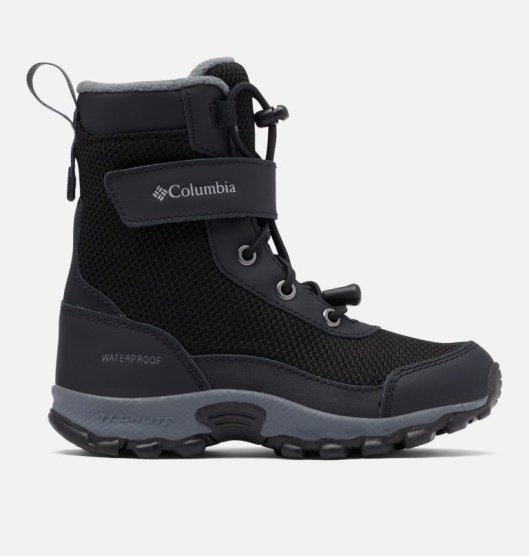 Columbia Omni-Heat Kids' Waterproof Boots Black | 618-SMENLW