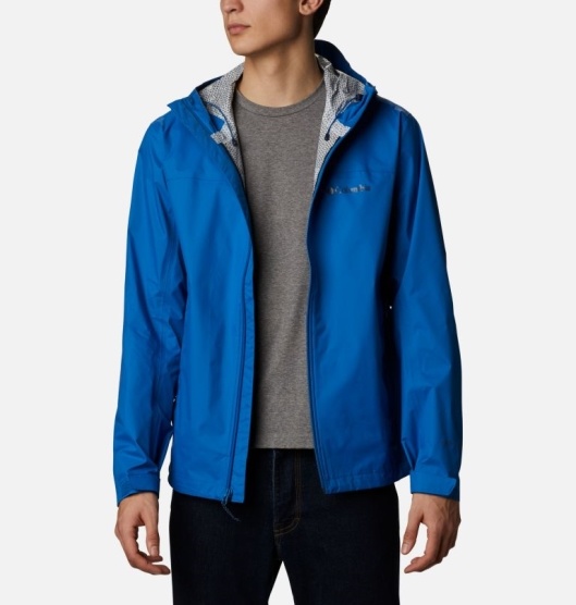 Columbia Omni-Tech Men's Rain Jacket Blue | 391-ZRKUIH