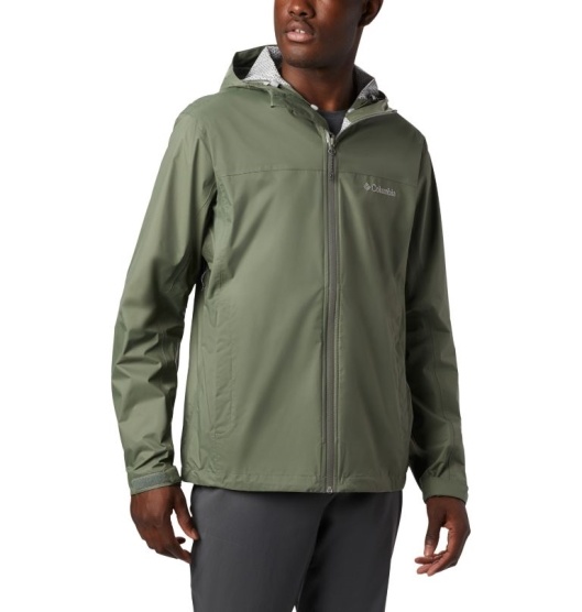 Columbia Omni-Tech Men's Rain Jacket Brown | 173-HCGXZO