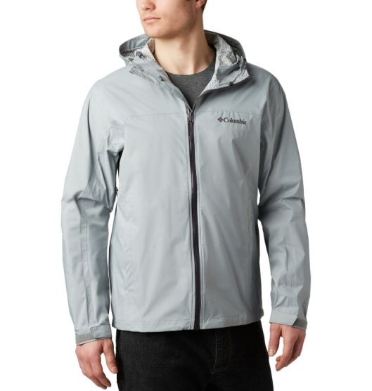 Columbia Omni-Tech Men's Rain Jacket Grey | 735-PXWOGS