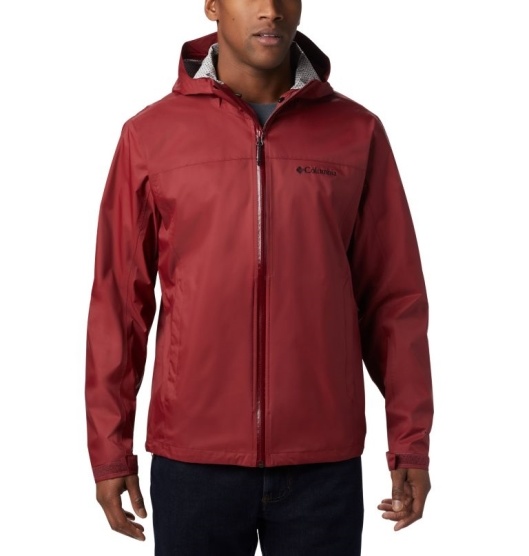 Columbia Omni-Tech Men's Rain Jacket Red | 609-LIFEUG