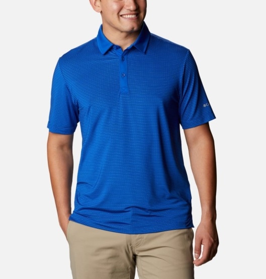 Columbia Omni-Wick Men's Polo Azul | 648-GQJYNF