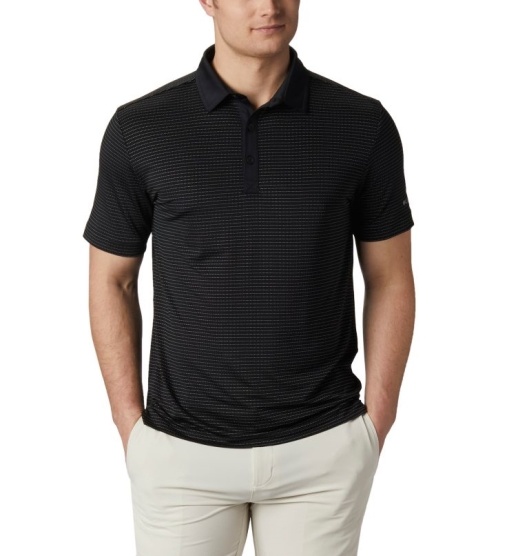 Columbia Omni-Wick Men's Polo Black | 170-ZJBQWG