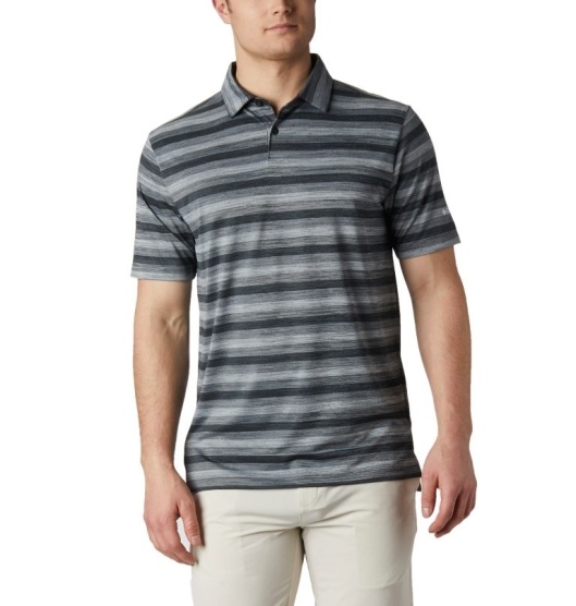 Columbia Omni-Wick Men's Polo Black | 269-FJDTIW