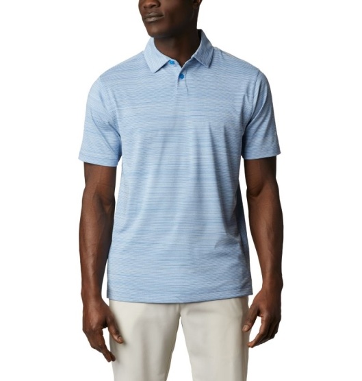 Columbia Omni-Wick Men's Polo Blue | 402-PNUXJY