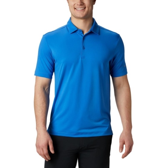 Columbia Omni-Wick Men's Polo Blue | 920-TWRYVO