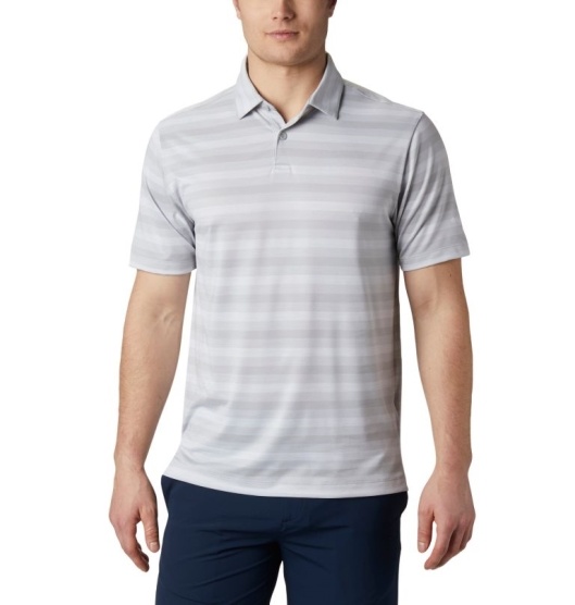 Columbia Omni-Wick Men's Polo Grey | 379-QSFOUJ