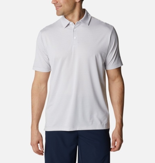 Columbia Omni-Wick Men's Polo Grey | 641-XIRFHA