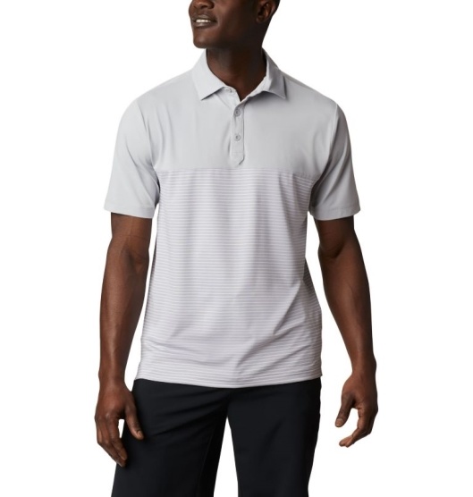 Columbia Omni-Wick Men's Polo Grey | 648-ZFJACQ