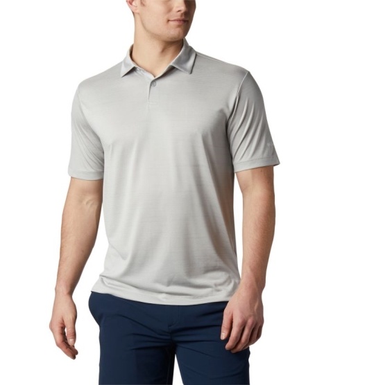 Columbia Omni-Wick Men's Polo Grey | 735-MBSJCN