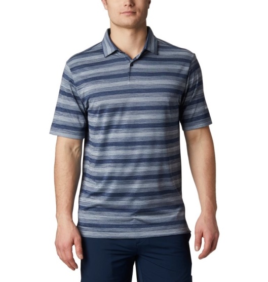 Columbia Omni-Wick Men's Polo Navy | 467-QUKIXL