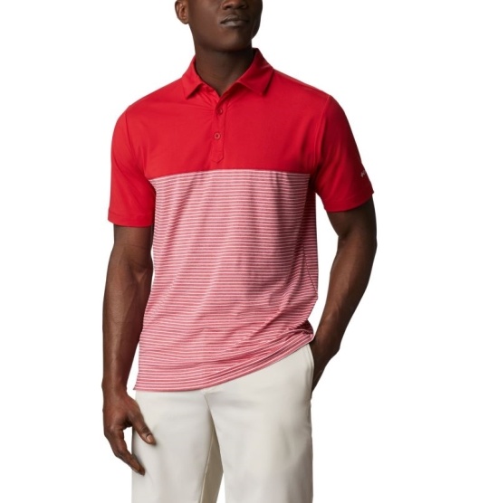 Columbia Omni-Wick Men's Polo Red | 136-DGBMXW