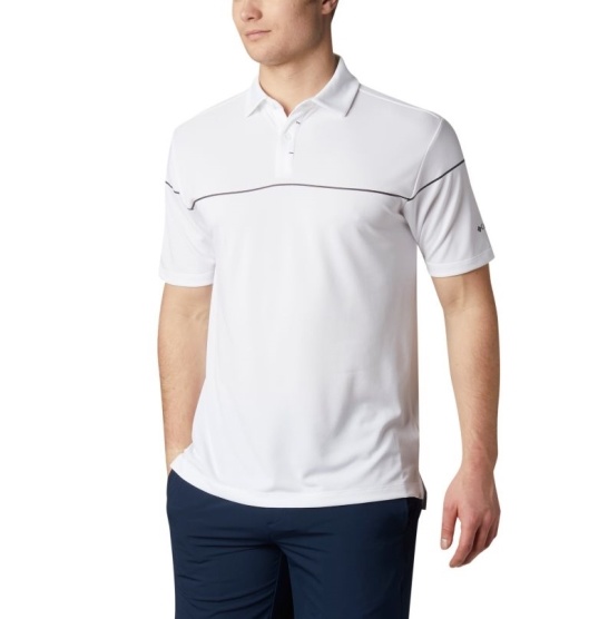 Columbia Omni-Wick Men's Polo White | 620-LKZYNB