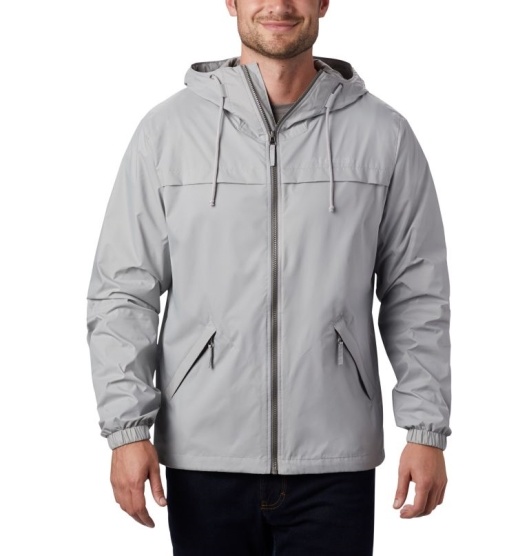 Columbia Oroville Creek Men's Rain Jacket Grey | 452-KNQVYT