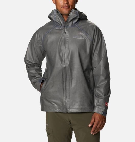 Columbia OutDry Men's Rain Jacket Black Grey | 817-SGOZWA