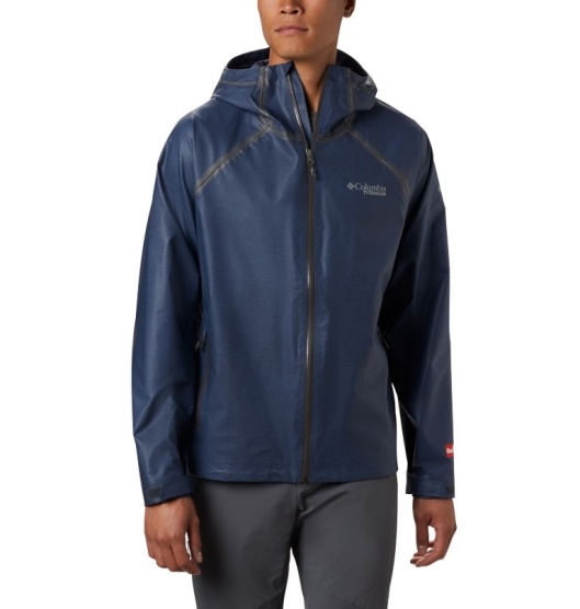 Columbia OutDry Men's Rain Jacket Navy | 379-XUJZCG