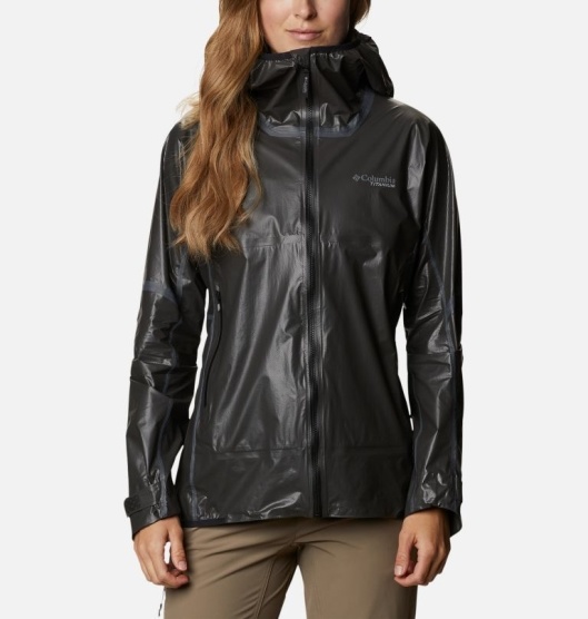 Columbia OutDry Women's Rain Jacket Black | 601-EQVIAP