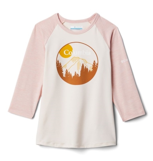 Columbia Outdoor Elements Kids' Shirts White Pink | 873-DKBCQG