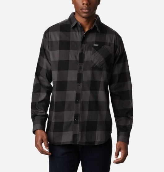 Columbia Outdoor Elements Men's Shirts Black | 924-JWQTFD