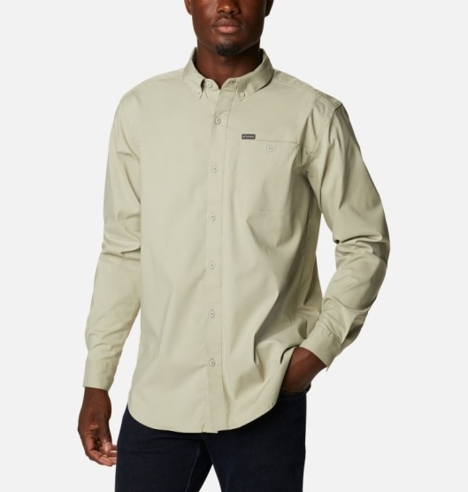 Columbia Outdoor Elements Men's Shirts Green | 061-JXBRCP