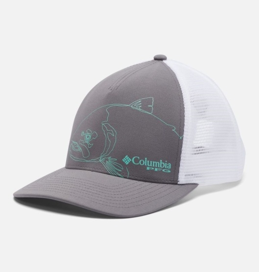 Columbia PFG 110 Mesh Baseball Cap Women's Hats Grey | 802-BHSEAX