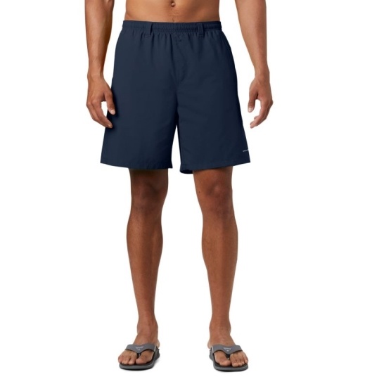 Columbia PFG Backcast III Men's Shorts Navy | 536-WDEAFB